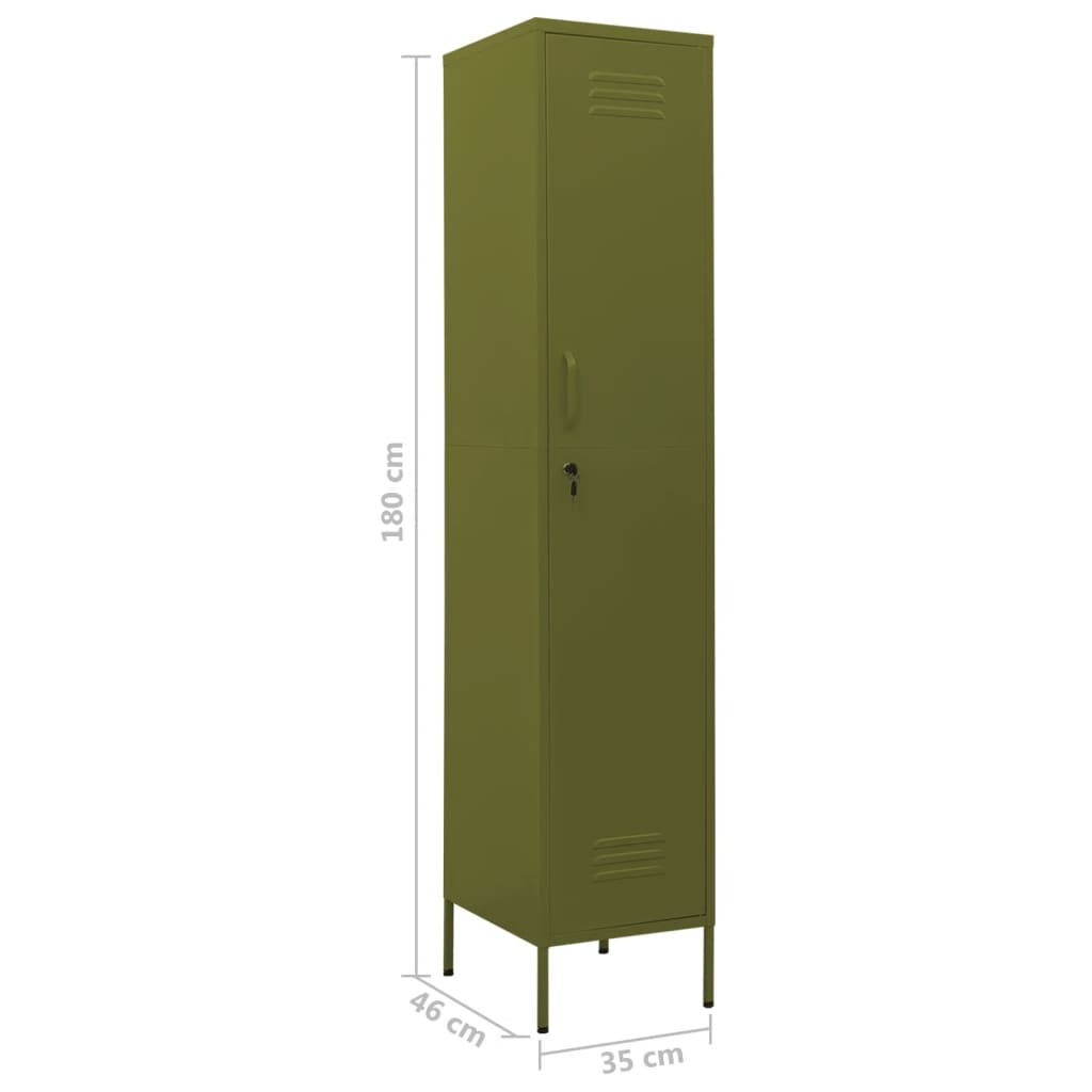 Locker Cabinet 13.8&quot;X18.1&quot;X70.9&quot; Steel