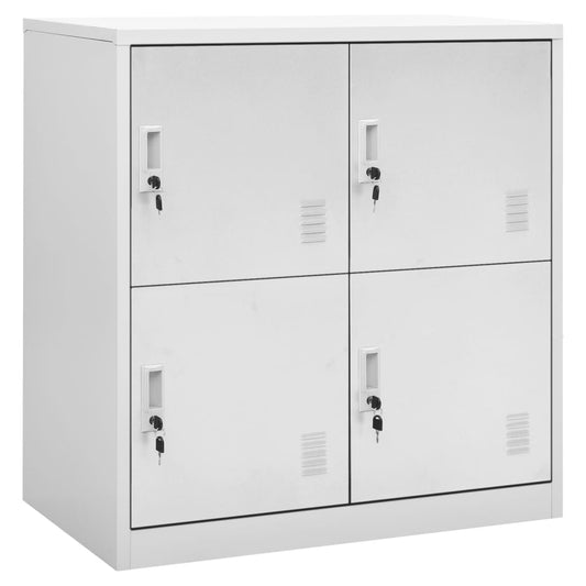 Locker Cabinet 35.4&quot;X17.7&quot;X36.4&quot; Steel Light Gray