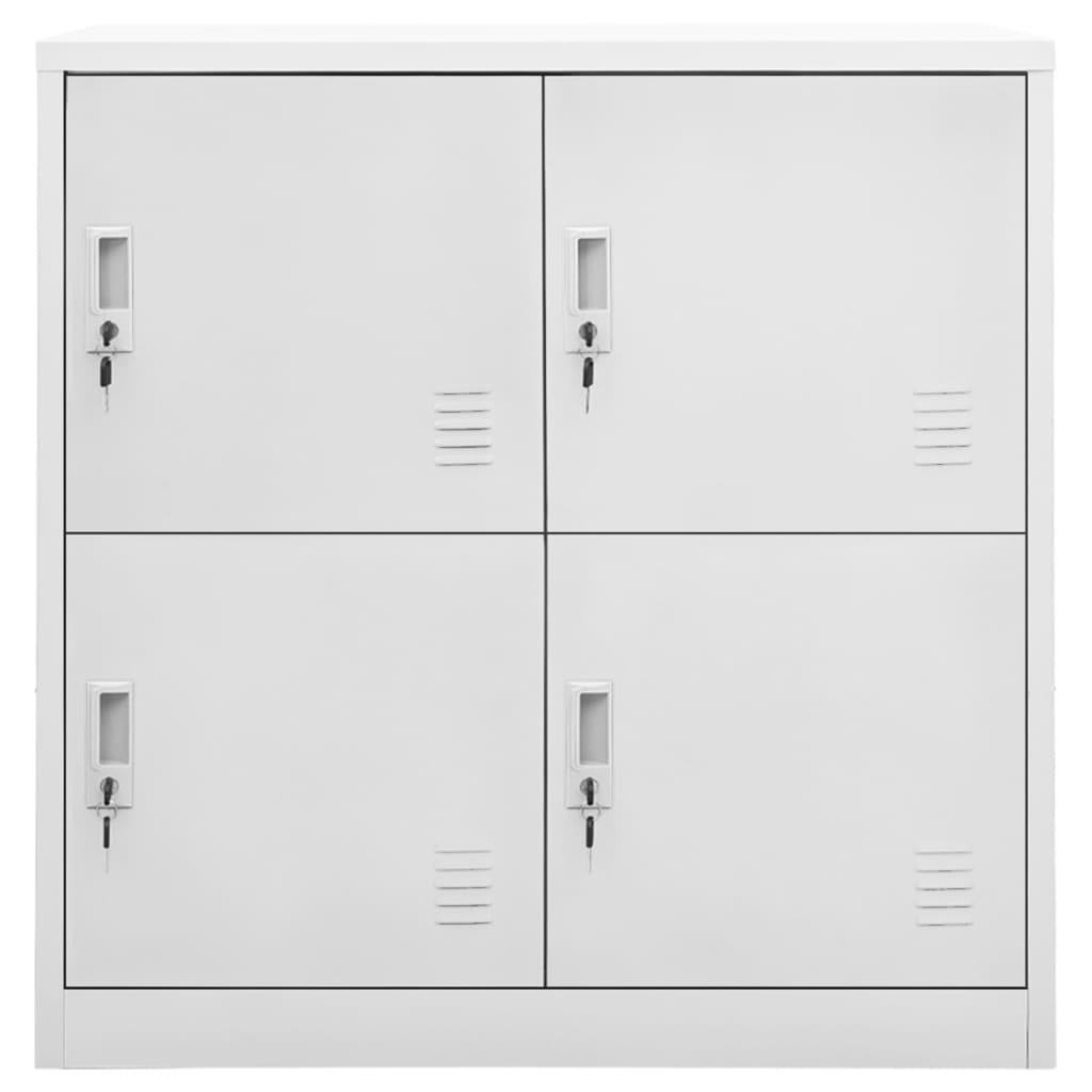 Locker Cabinet 35.4&quot;X17.7&quot;X36.4&quot; Steel Light Gray