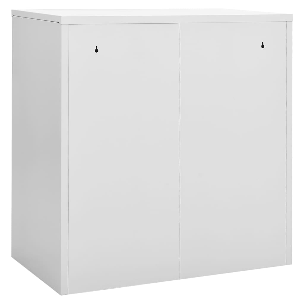 Locker Cabinet 35.4&quot;X17.7&quot;X36.4&quot; Steel Light Gray