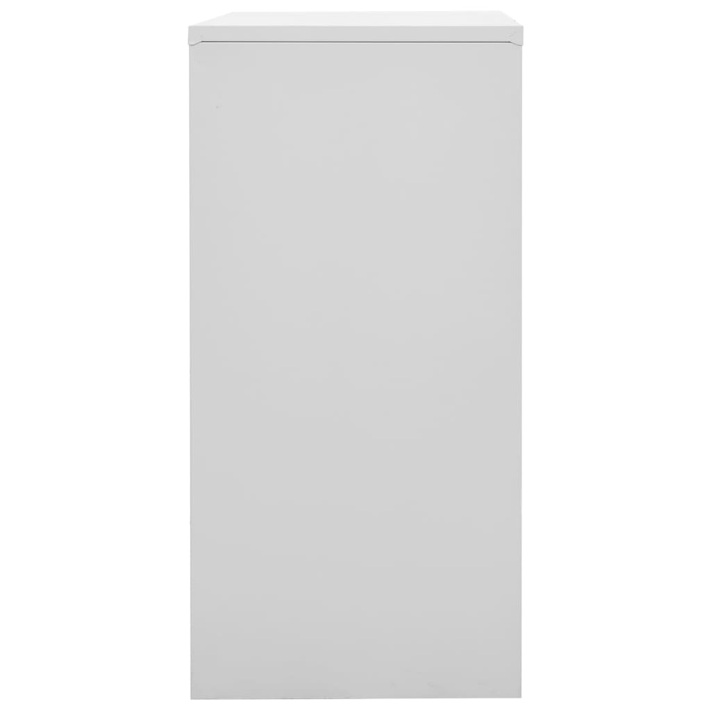 Locker Cabinet 35.4&quot;X17.7&quot;X36.4&quot; Steel Light Gray And Blue