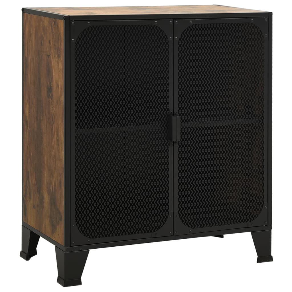 Storage Cabinet 28.3&quot;X14.2&quot;X32.3&quot; Metal And Mdf