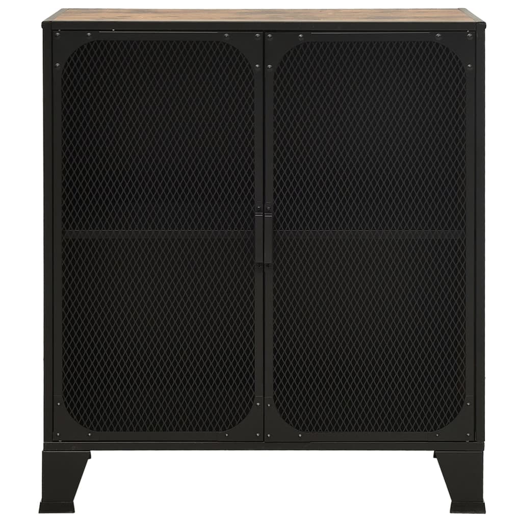 Storage Cabinet 28.3&quot;X14.2&quot;X32.3&quot; Metal And Mdf