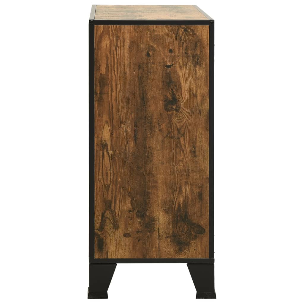 Storage Cabinet 28.3&quot;X14.2&quot;X32.3&quot; Metal And Mdf