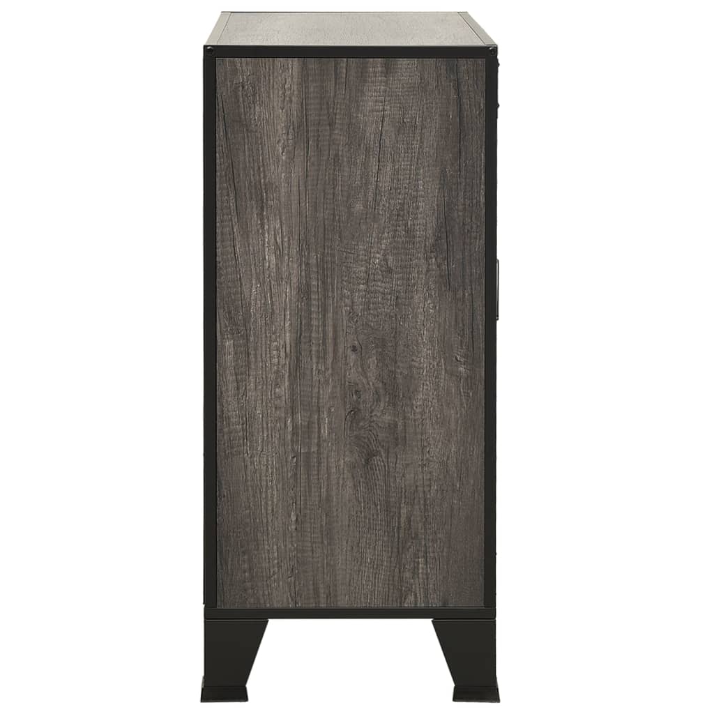 Storage Cabinet 28.3&quot;X14.2&quot;X32.3&quot; Metal And Mdf