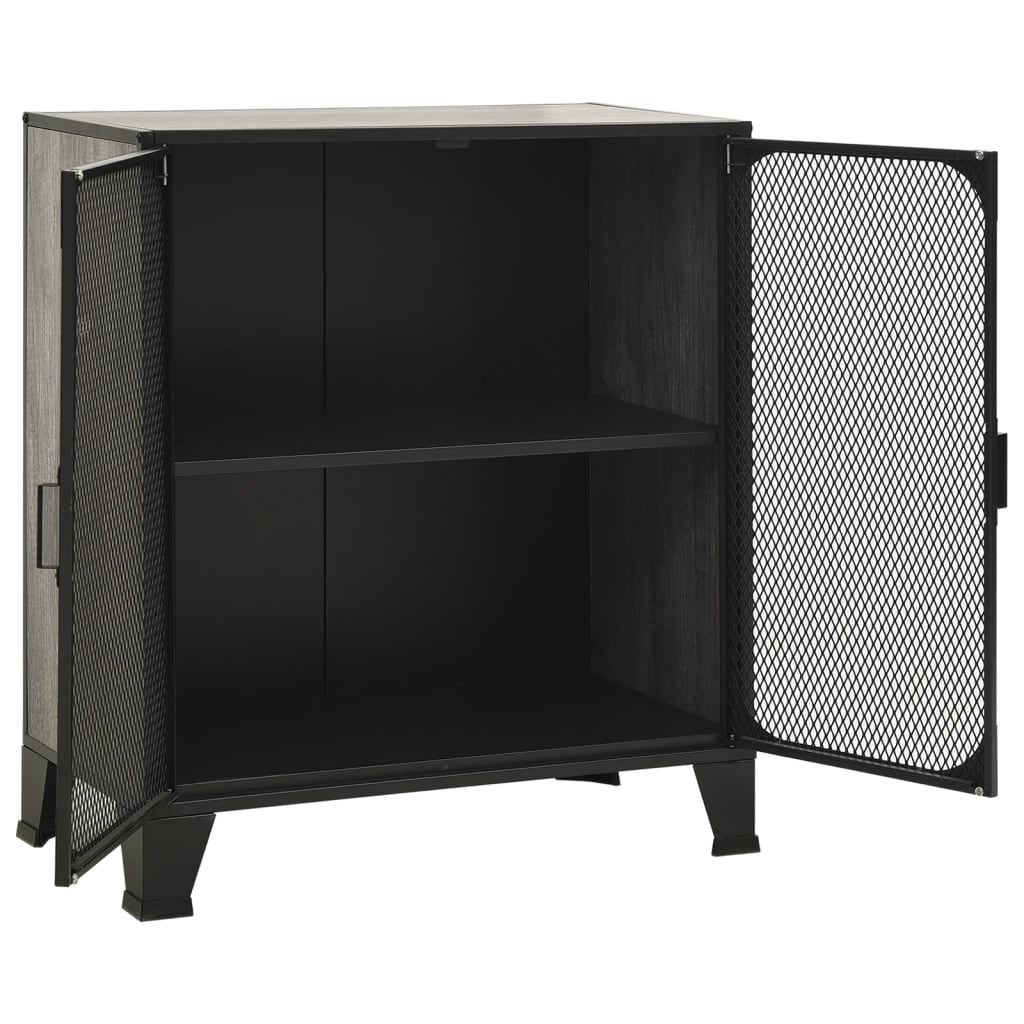 Storage Cabinet 28.3&quot;X14.2&quot;X32.3&quot; Metal And Mdf