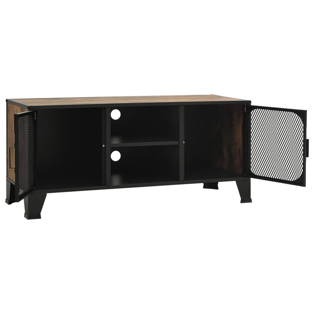 Tv Stand 41.3&quot;X14.2&quot;X18.5&quot; Metal And Mdf