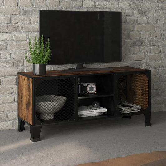 Tv Stand 41.3&quot;X14.2&quot;X18.5&quot; Metal And Mdf