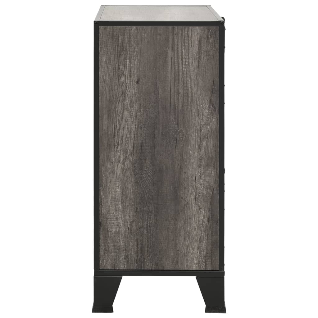 Storage Cabinet 28.3&quot;X14.2&quot;X32.3&quot; Metal And Mdf