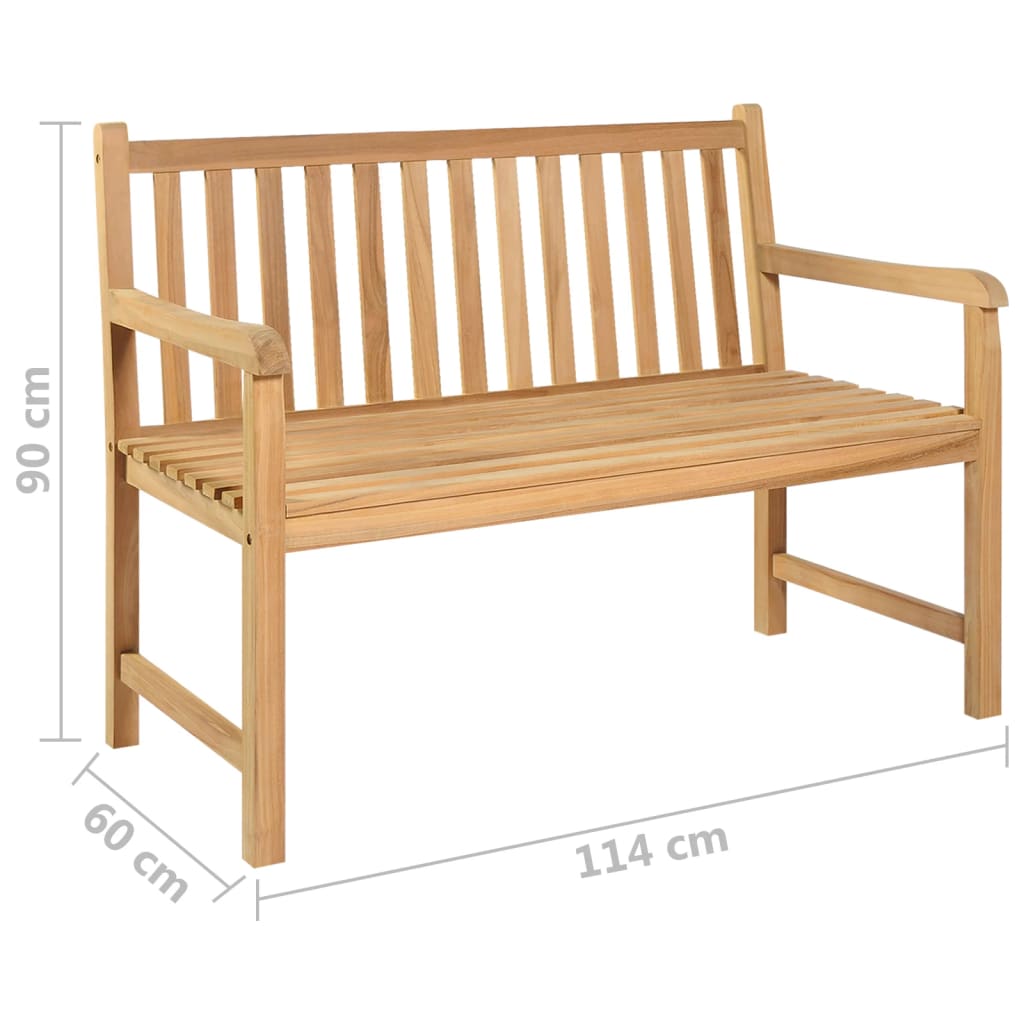 Patio Bench Solid Teak Wood