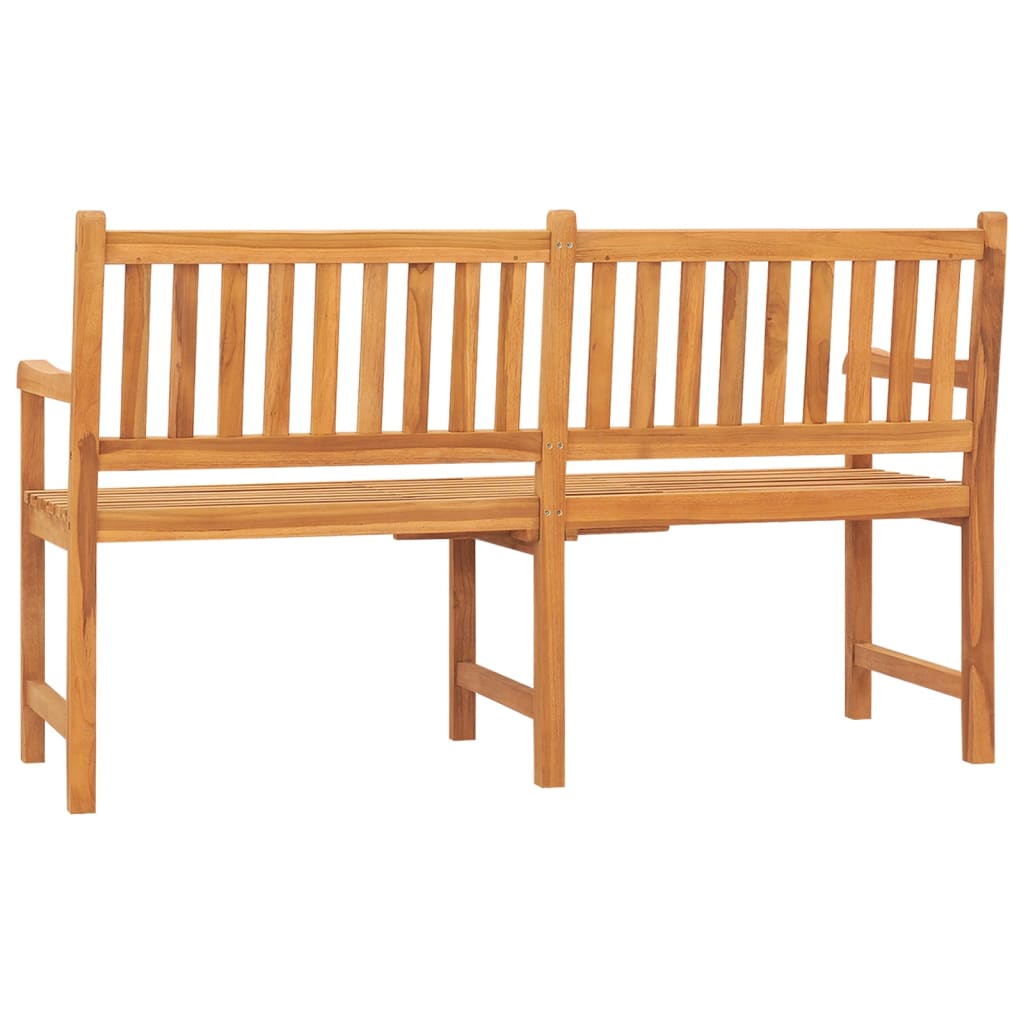 3-Seater Patio Bench With Table 59.1&quot; Solid Teak Wood