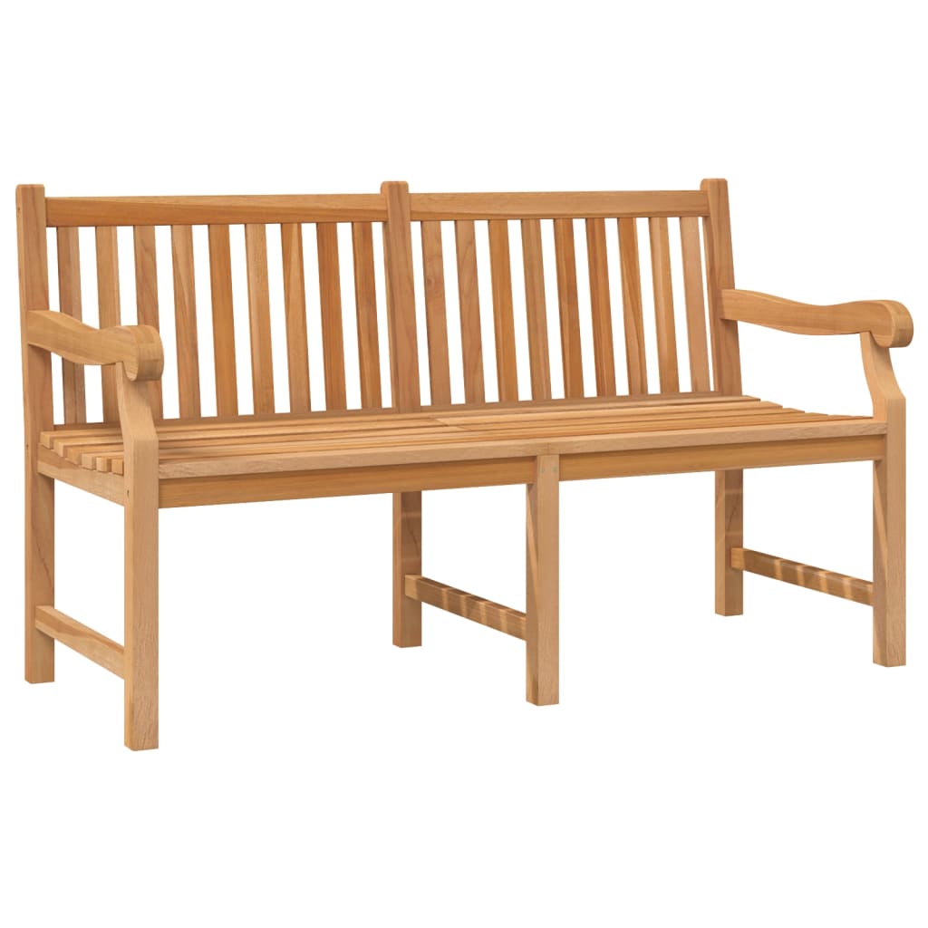 Patio Bench 59.1&quot; Solid Teak Wood