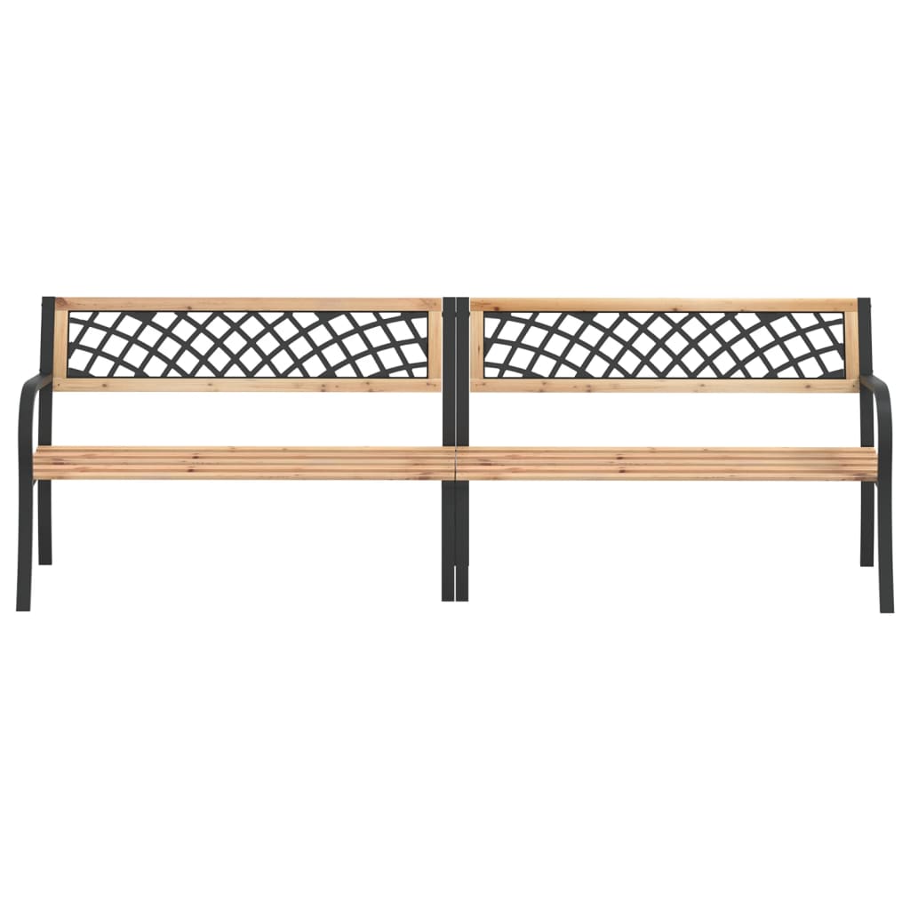 Twin Patio Bench 93.7&quot; Chinese Fir Wood