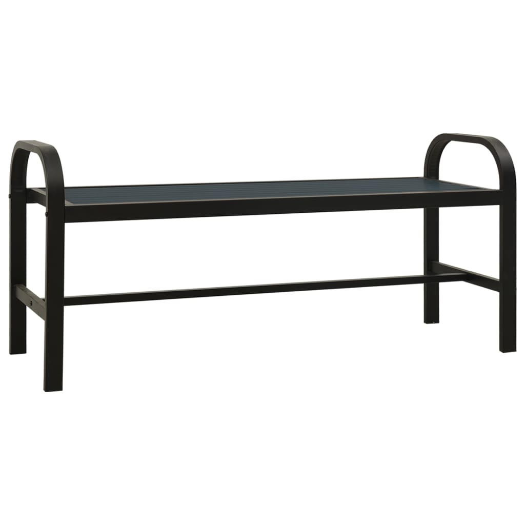 Patio Bench 49&quot; Steel And Wpc