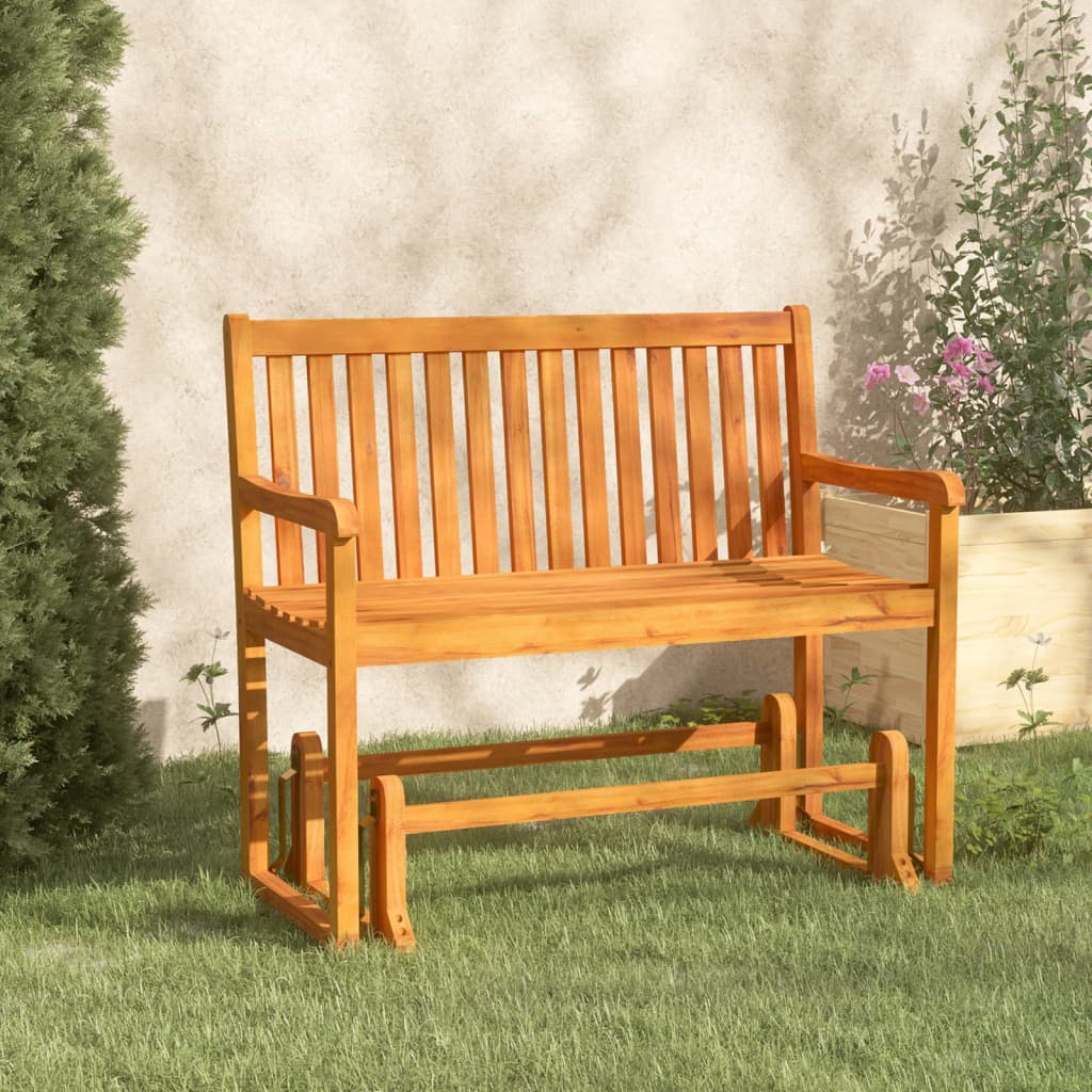 Patio Swing Bench 43.3&quot; Solid Acacia Wood