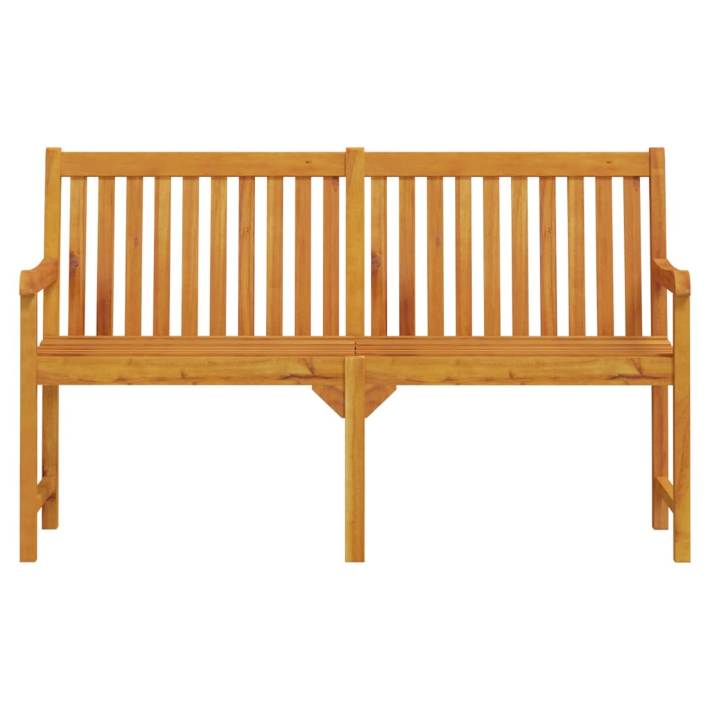 Patio Bench 59.1&quot; Solid Acacia Wood