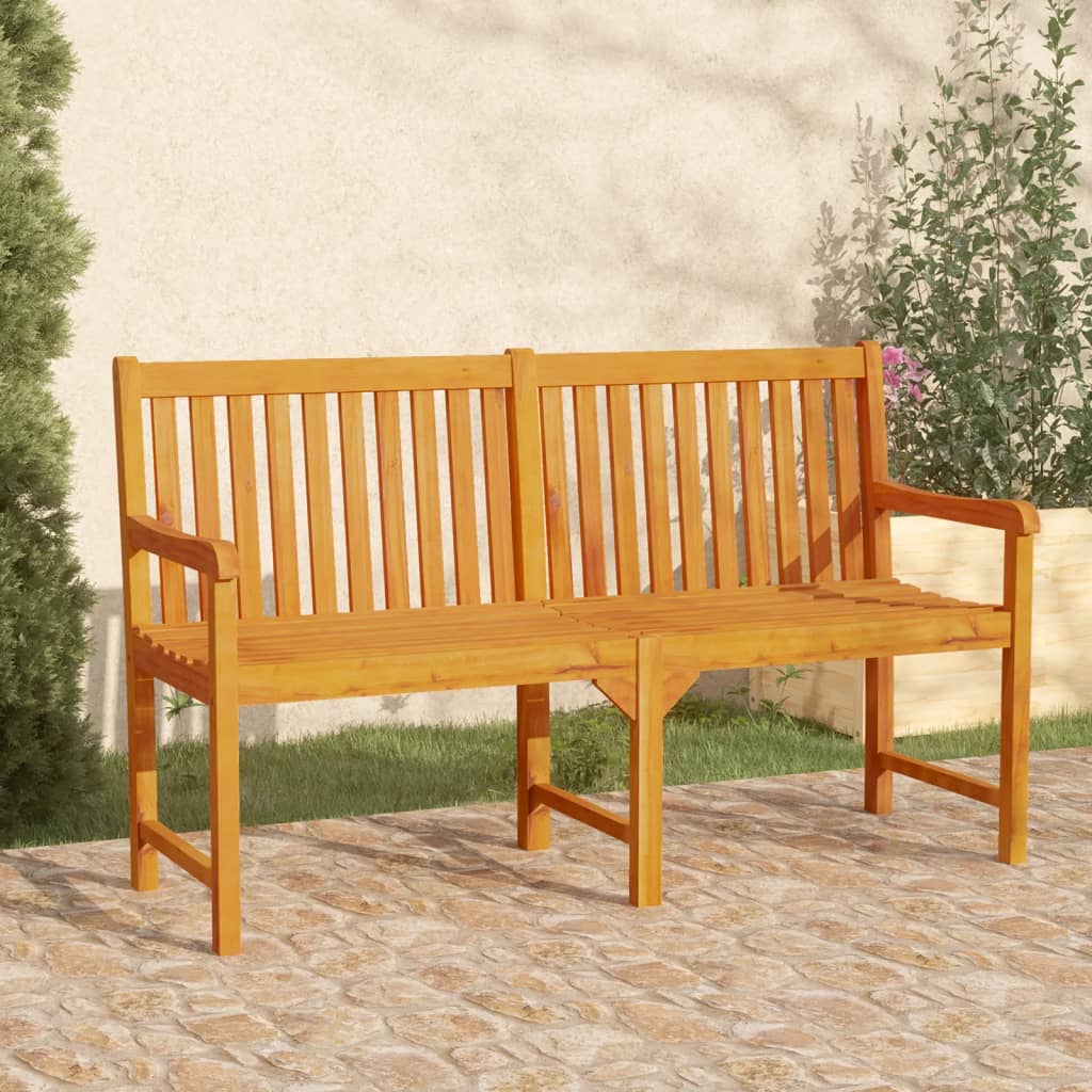 Patio Bench 59.1&quot; Solid Acacia Wood