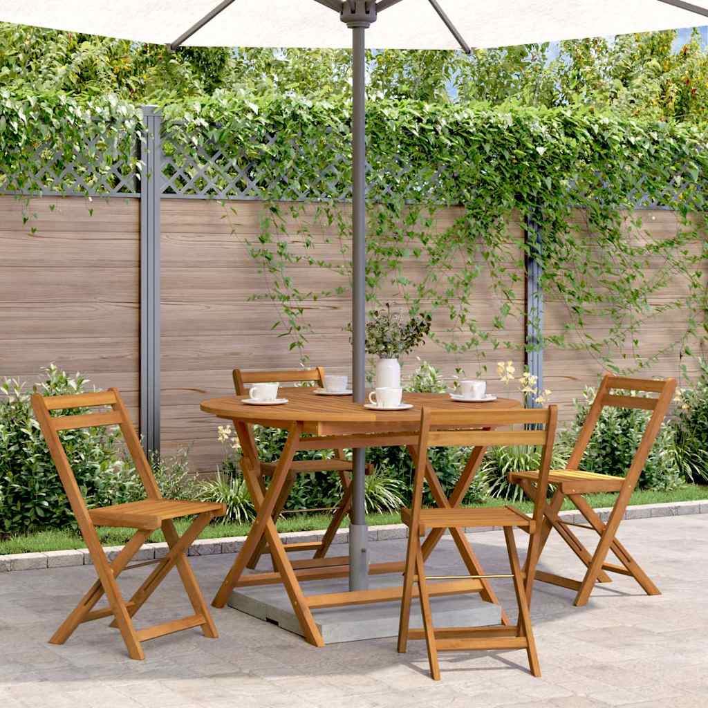 Folding Patio Table Solid Acacia Wood