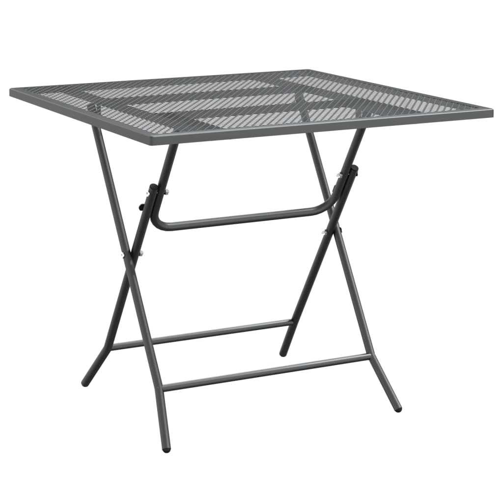 Patio Table Expanded Metal Mesh Anthracite