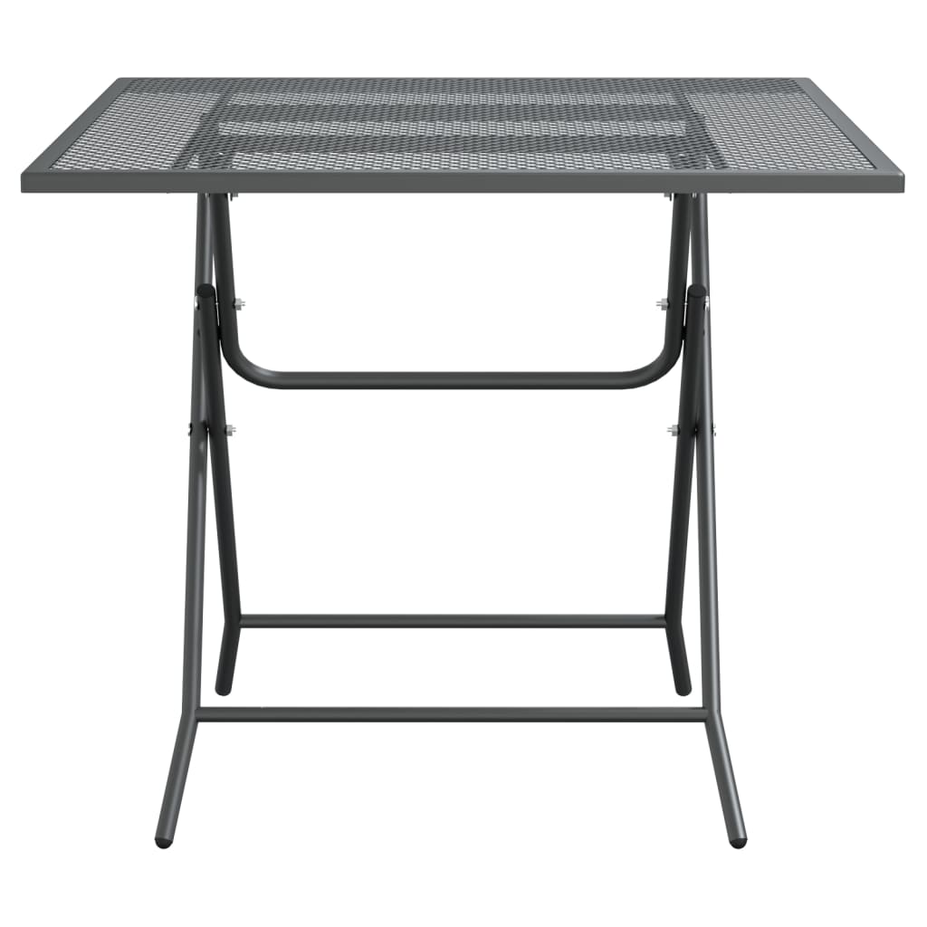 Patio Table Expanded Metal Mesh Anthracite