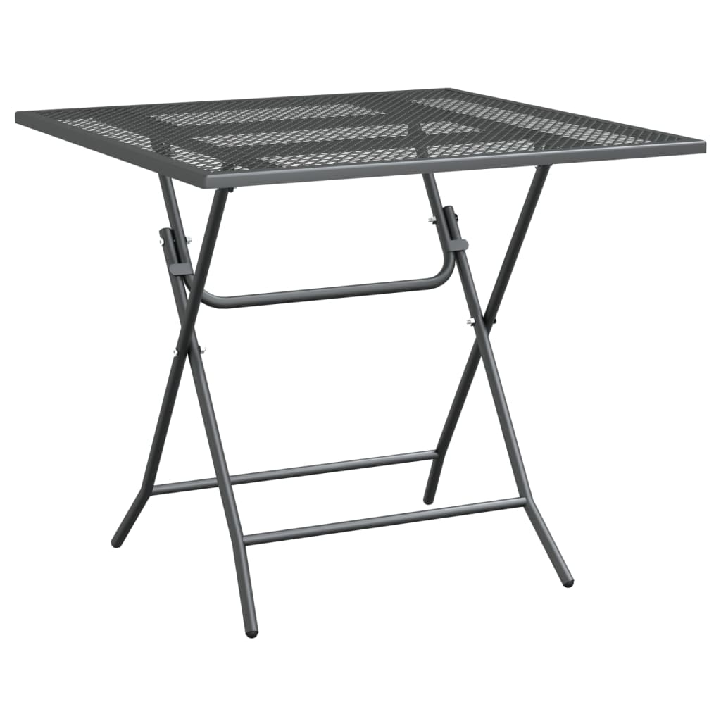 Patio Table Expanded Metal Mesh Anthracite