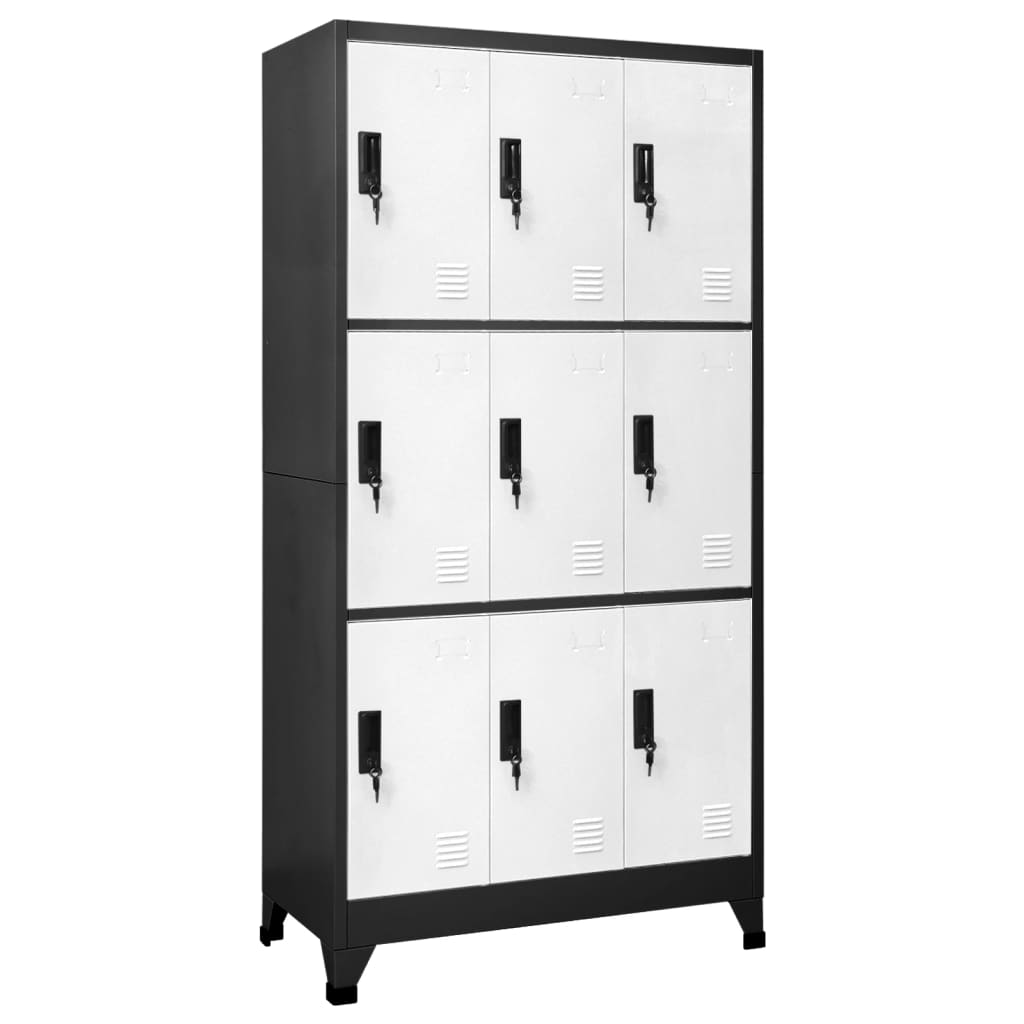 Locker Cabinet 35.4&quot;X17.7&quot;X70.9&quot; Steel