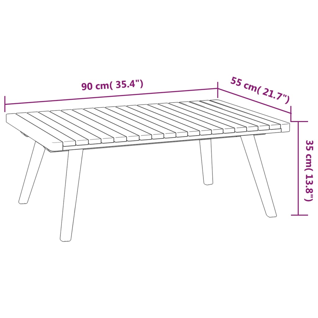 6 Piece Patio Lounge Set With Cushions Solid Acacia Wood