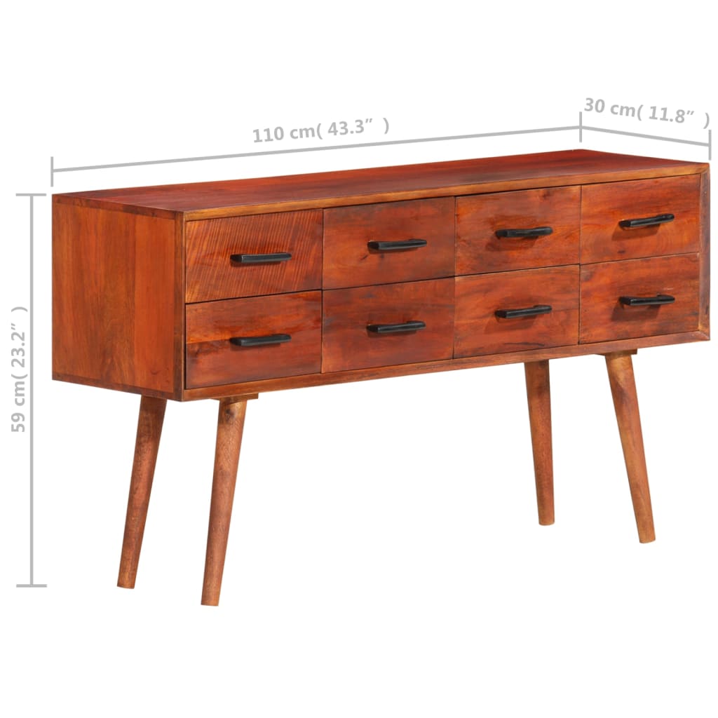 Sideboard 43.3&quot;X11.8&quot;X23.2&quot; Solid Wood Mango