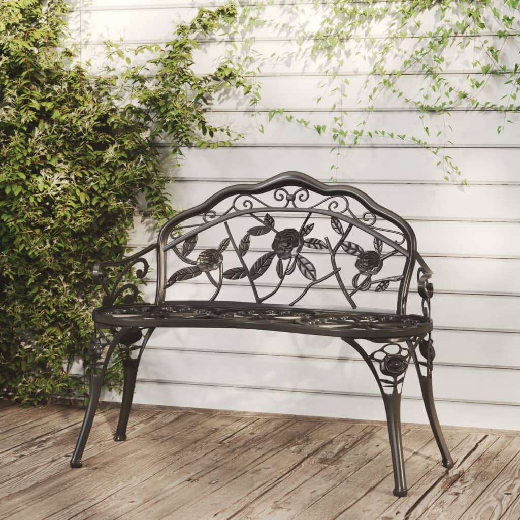 Patio Bench 39.4&quot; Cast Aluminum