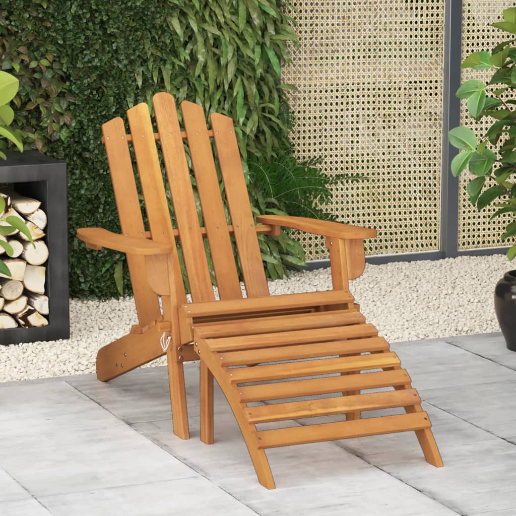 Patio Adirondack Chair Solid Wood Acacia