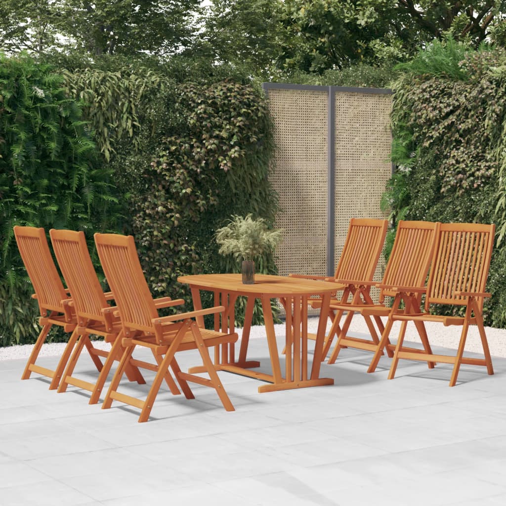 Folding Patio Chairs 2 Pcs Solid Wood Eucalyptus