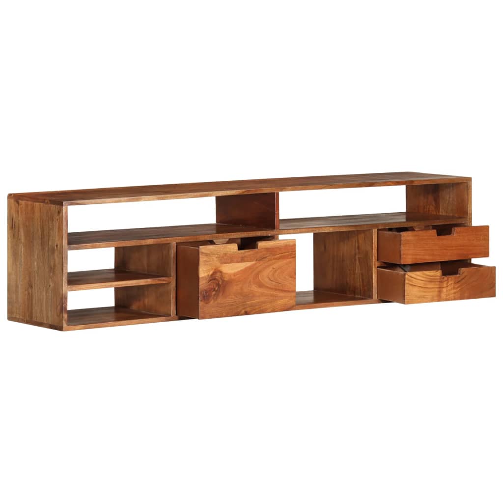 Tv Stand X11.8&quot;X Solid Wood Acacia