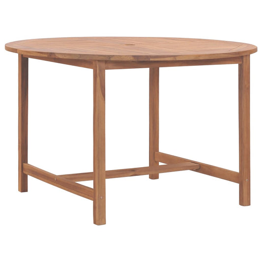 Patio Dining Table Ø43.3&quot;X29.5&quot; Solid Wood Teak