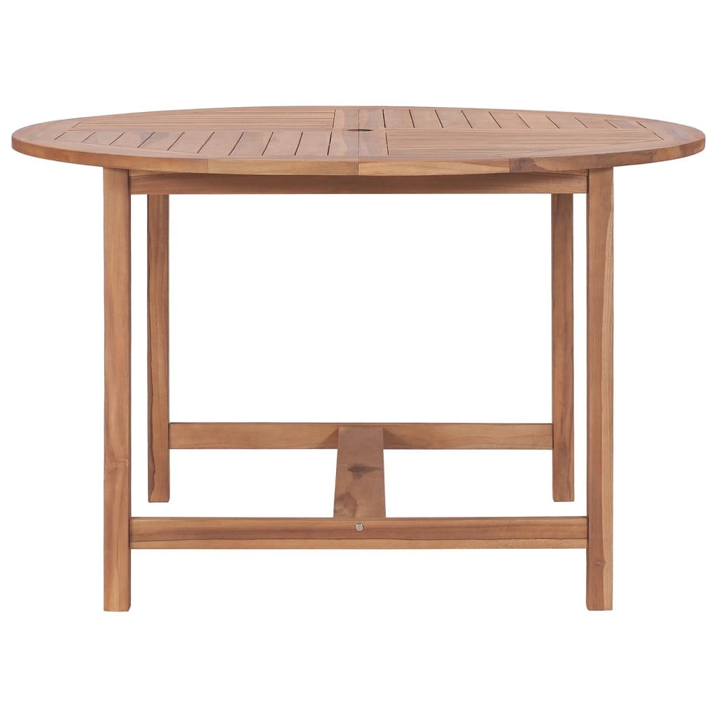 Patio Dining Table Ø43.3&quot;X29.5&quot; Solid Wood Teak