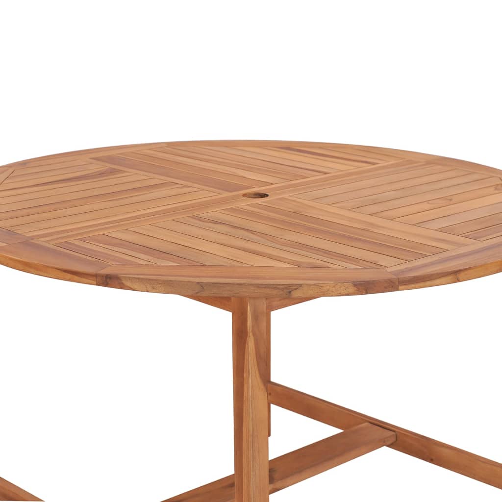 Patio Dining Table Ø43.3&quot;X29.5&quot; Solid Wood Teak