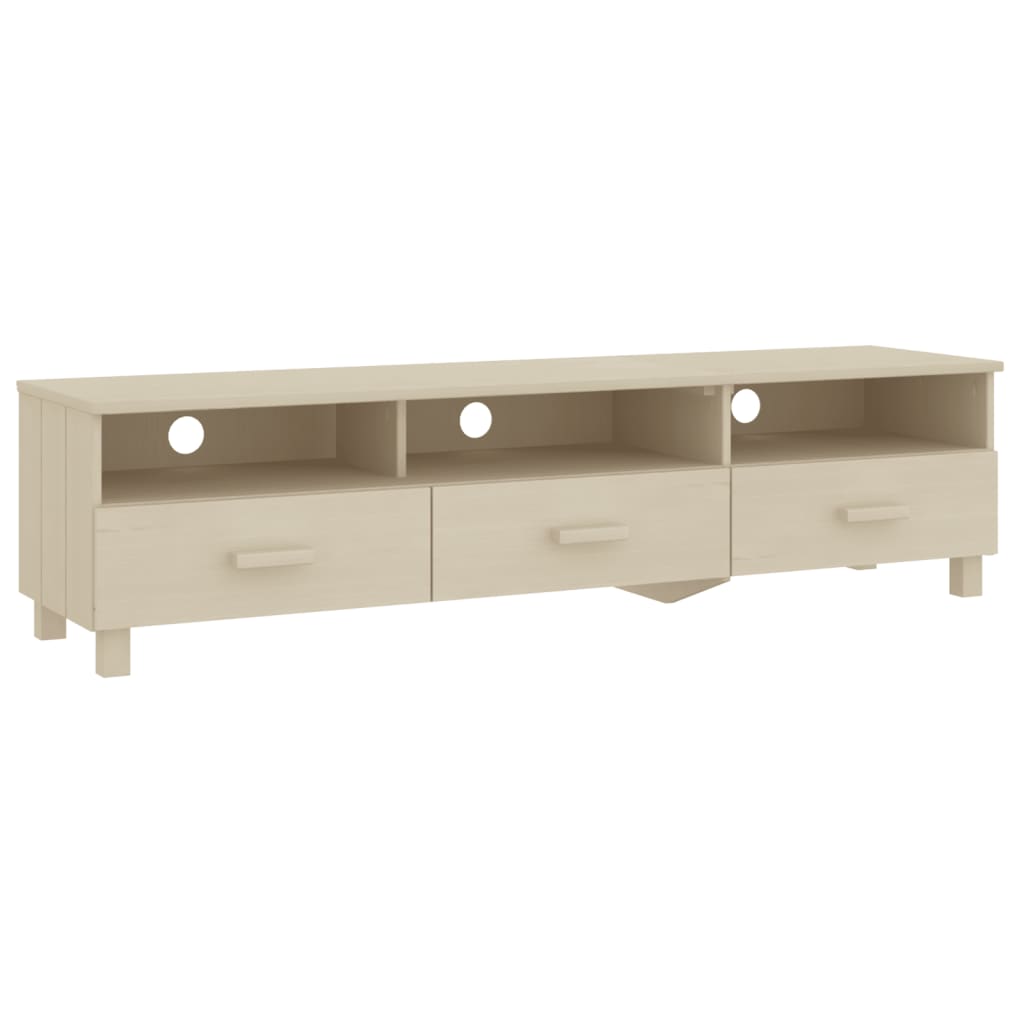 Tv Stand Hamar 62.2&quot;X15.7&quot;X15.7&quot; Solid Wood Pine