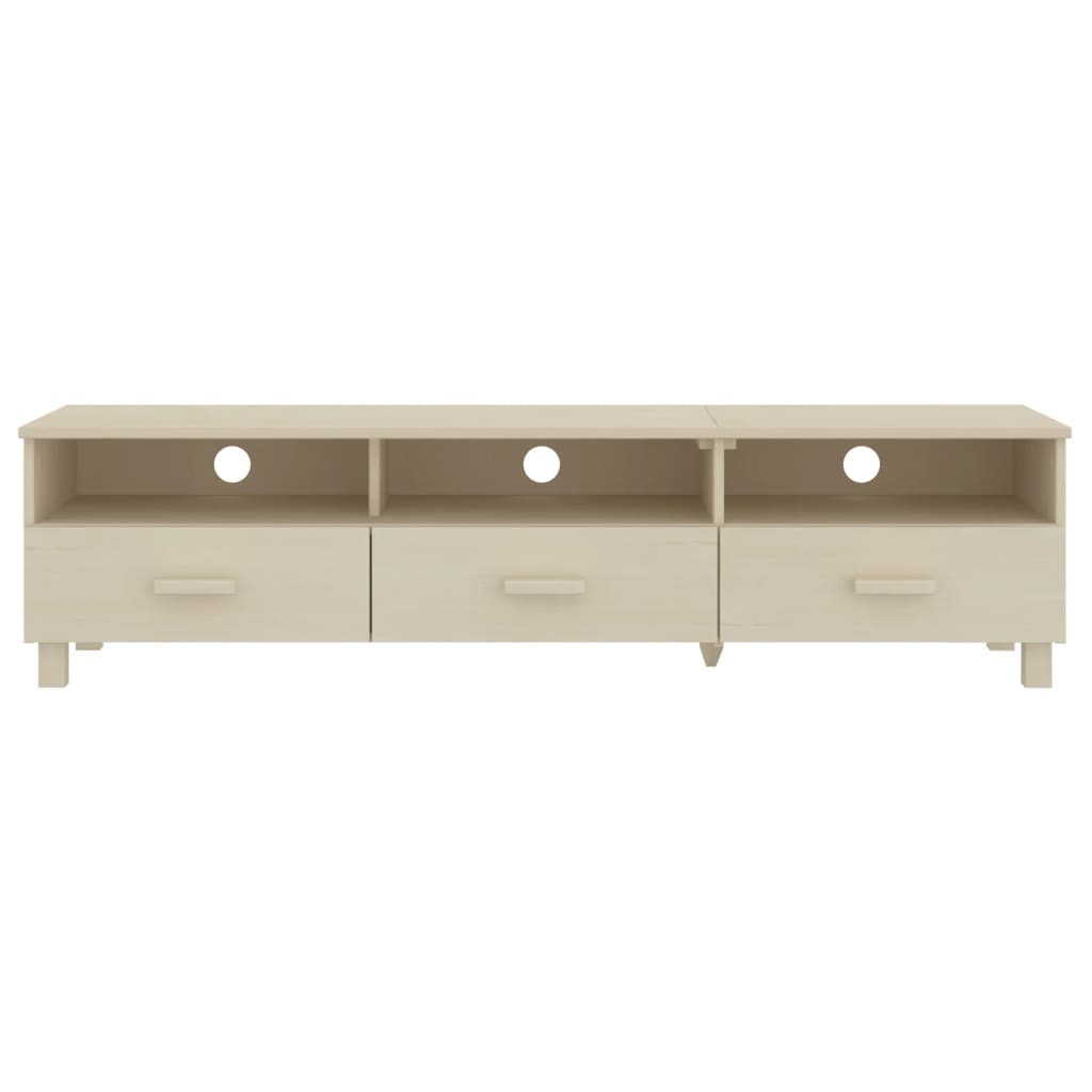 Tv Stand Hamar 62.2&quot;X15.7&quot;X15.7&quot; Solid Wood Pine