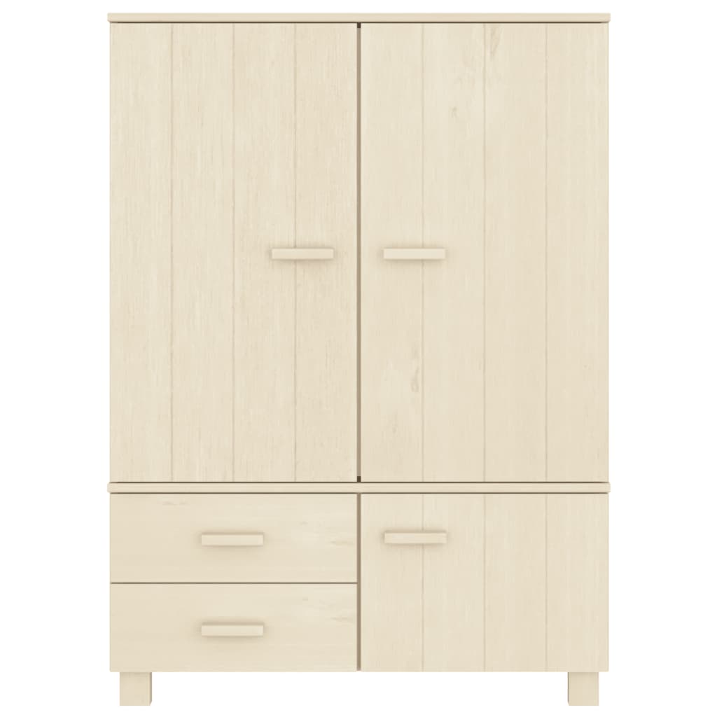 Wardrobe Hamar 39&quot;X17.7&quot;X53.9&quot; Solid Wood Pine