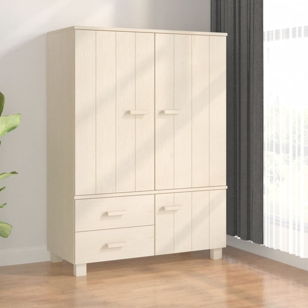 Wardrobe Hamar 39&quot;X17.7&quot;X53.9&quot; Solid Wood Pine