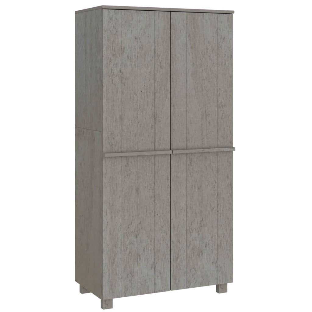 Wardrobe Hamar 35&quot;X19.7&quot;X70.9&quot; Solid Wood Pine