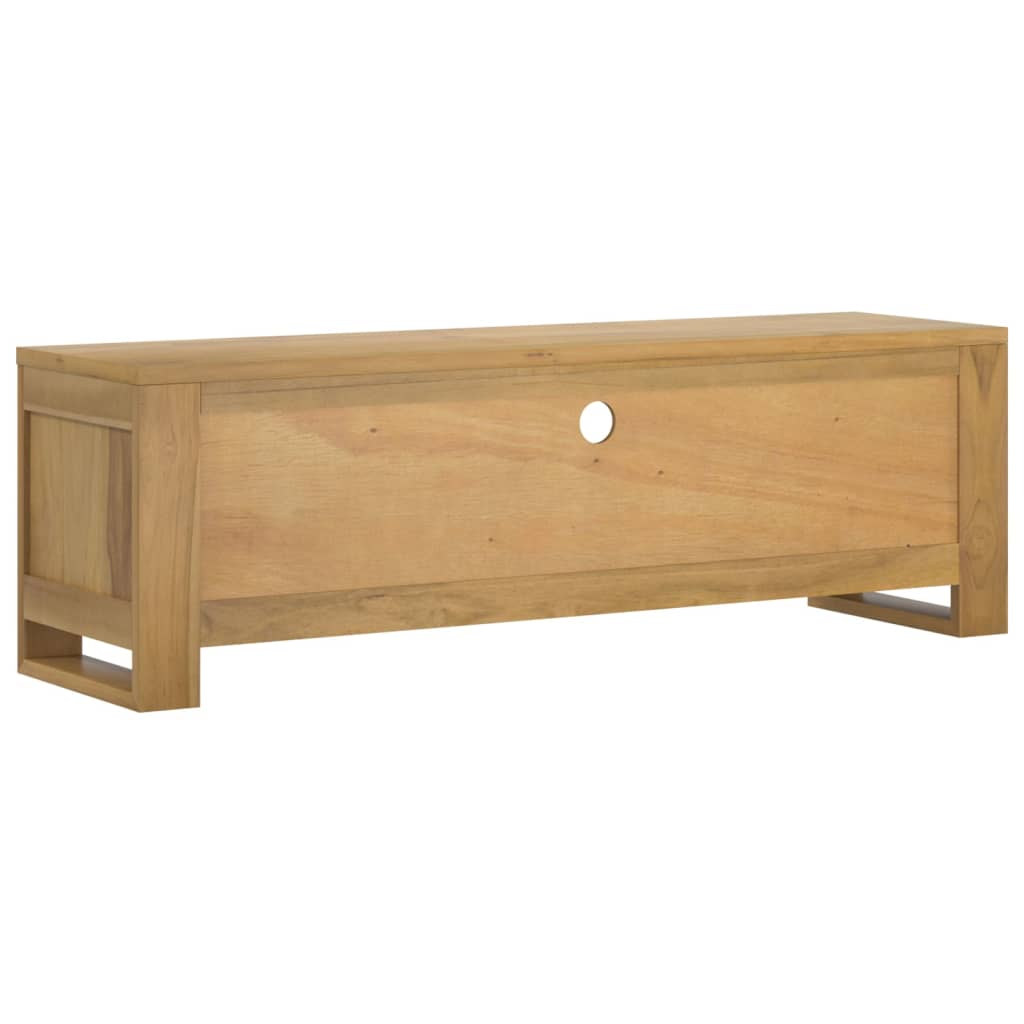 Tv Stand 43.3&quot;X11.8&quot;X13.8&quot; Solid Wood Teak