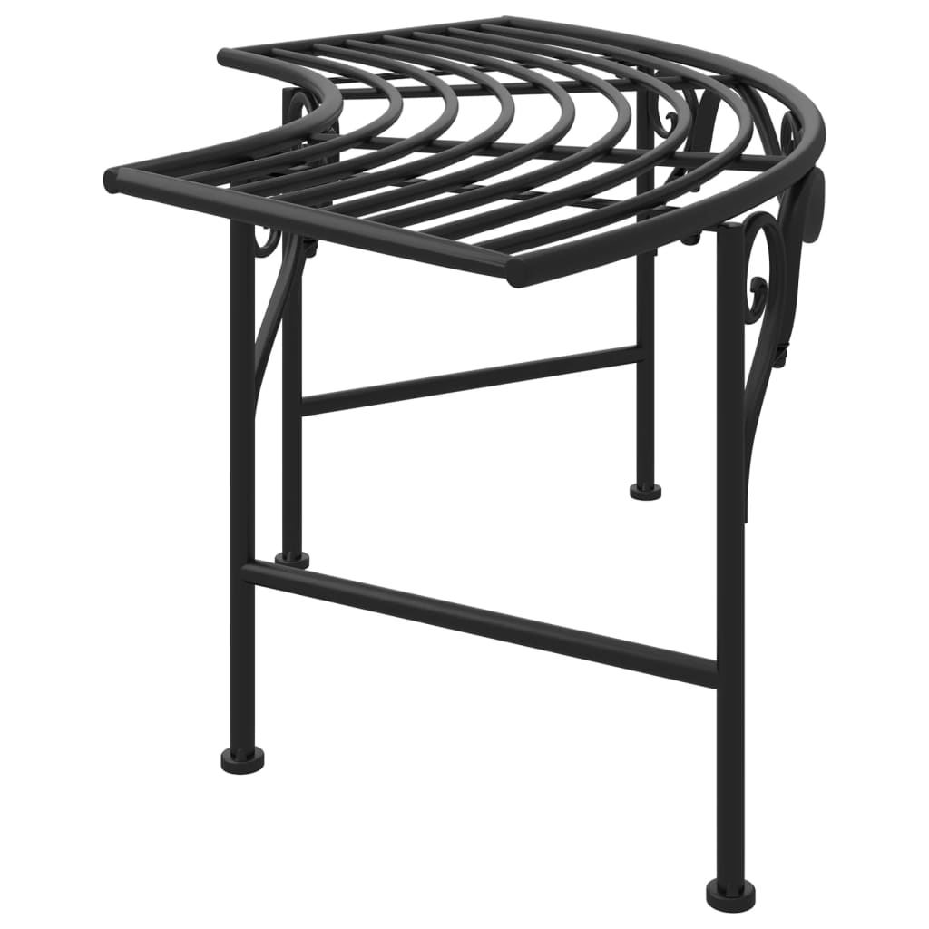 Tree Bench 44.5&quot; Black Steel