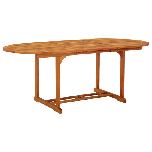 Patio Table 78.7&quot;X39.4&quot;X29.5&quot; Solid Wood Eucalyptus