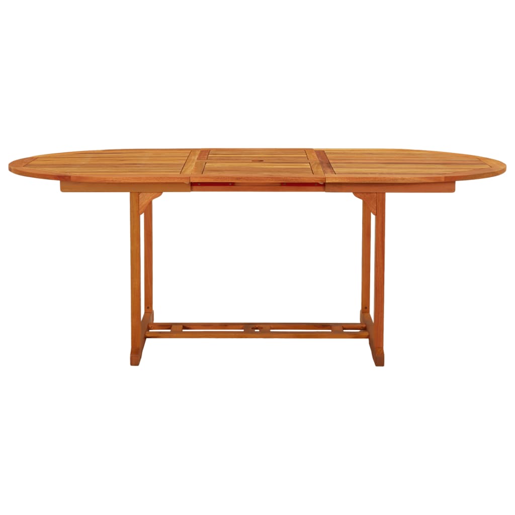 Patio Table 78.7&quot;X39.4&quot;X29.5&quot; Solid Wood Eucalyptus