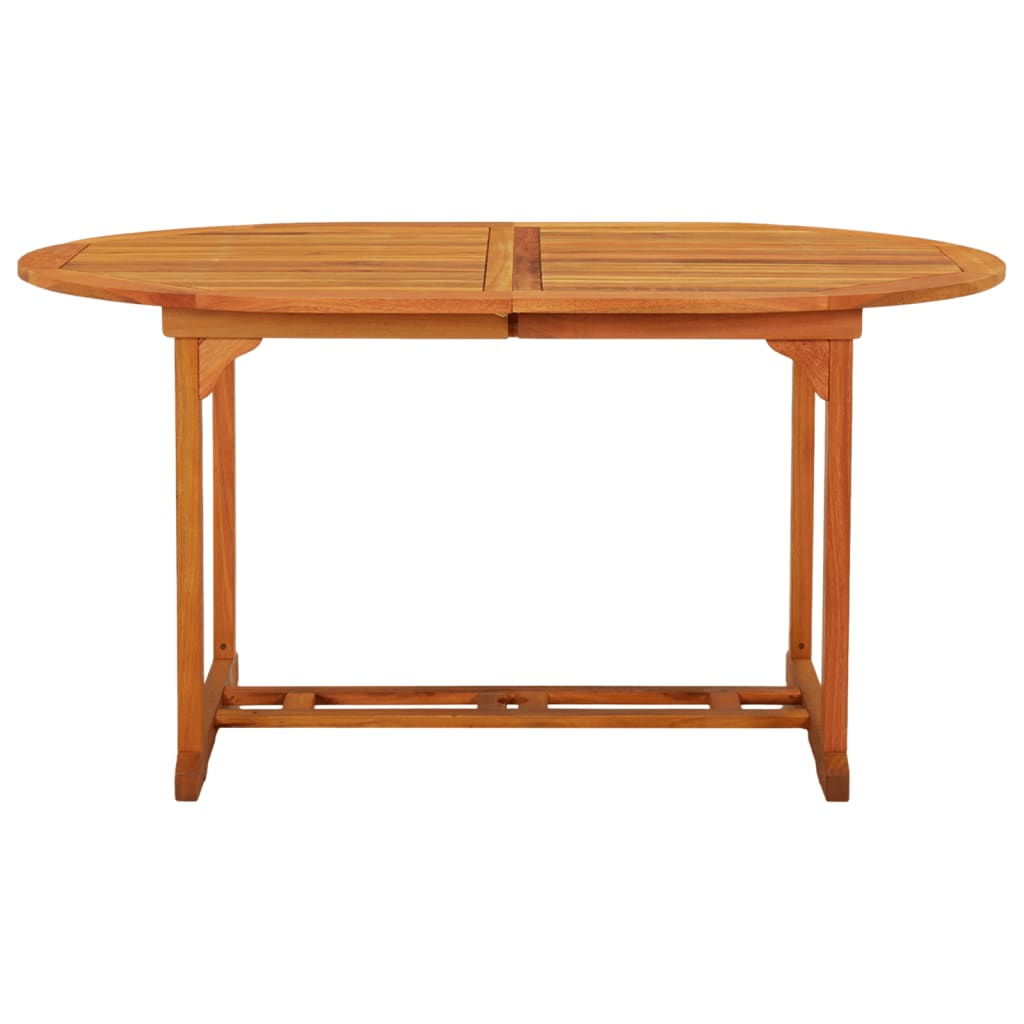 Patio Table 78.7&quot;X39.4&quot;X29.5&quot; Solid Wood Eucalyptus