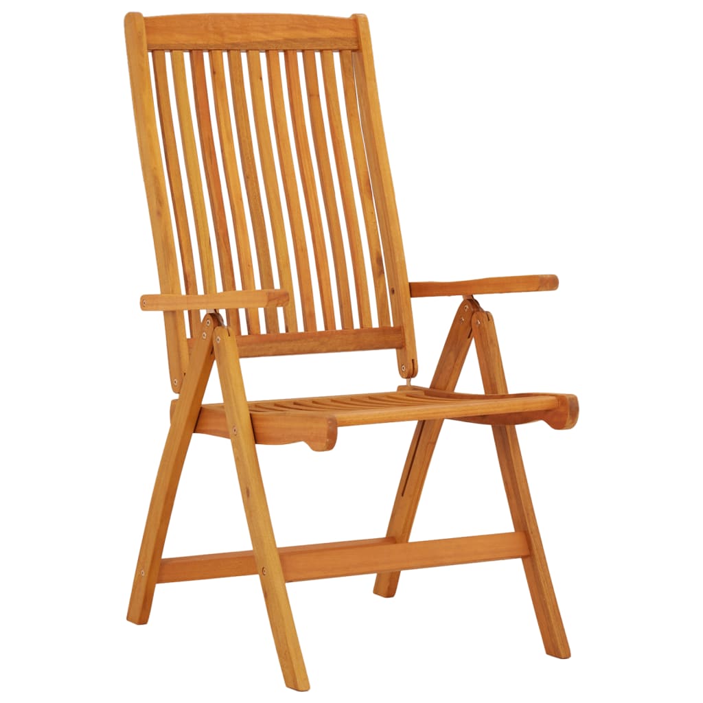 Folding Patio Chairs 2 Pcs Solid Wood Eucalyptus