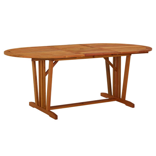 Patio Table 78.7&quot;X39.4&quot;X29.5&quot; Solid Wood Eucalyptus