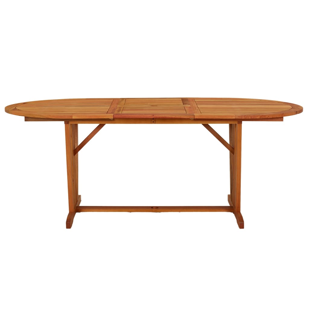 Patio Table 78.7&quot;X39.4&quot;X29.5&quot; Solid Wood Eucalyptus