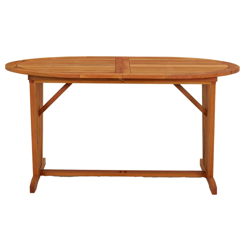 Patio Table 78.7&quot;X39.4&quot;X29.5&quot; Solid Wood Eucalyptus