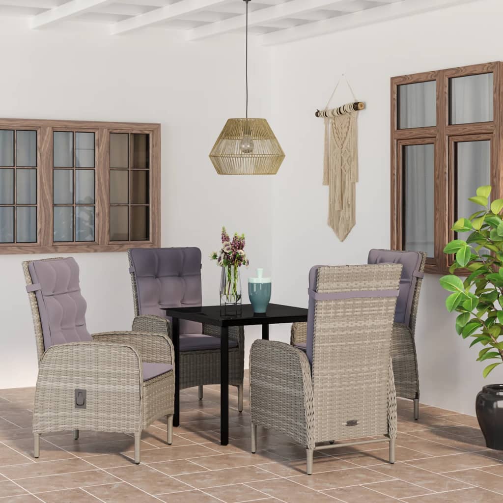 3 Piece Patio Dining Set With Cushions